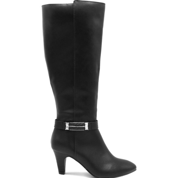 Black Knee-High Women's Boots - Picture 8 of 10
